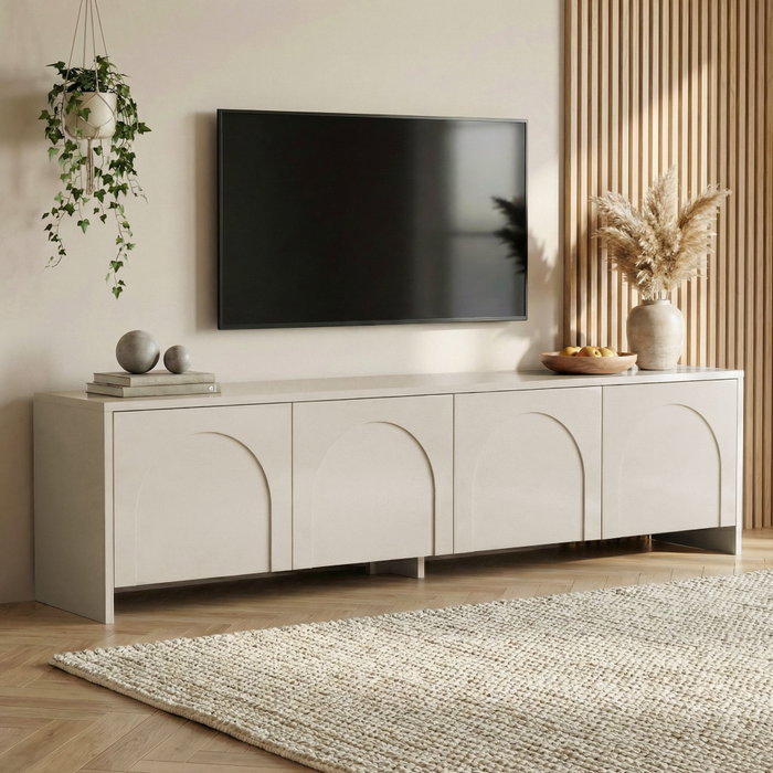 Nordure Aurelia Soporte para Televisión Crema Nordure Aurelia Soporte para Televisión Crema